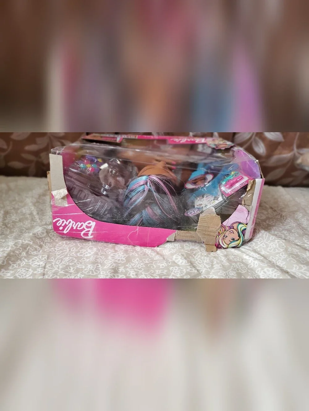 Barbie Glitter Hair Styling Deluxe Styling Head And Accessories